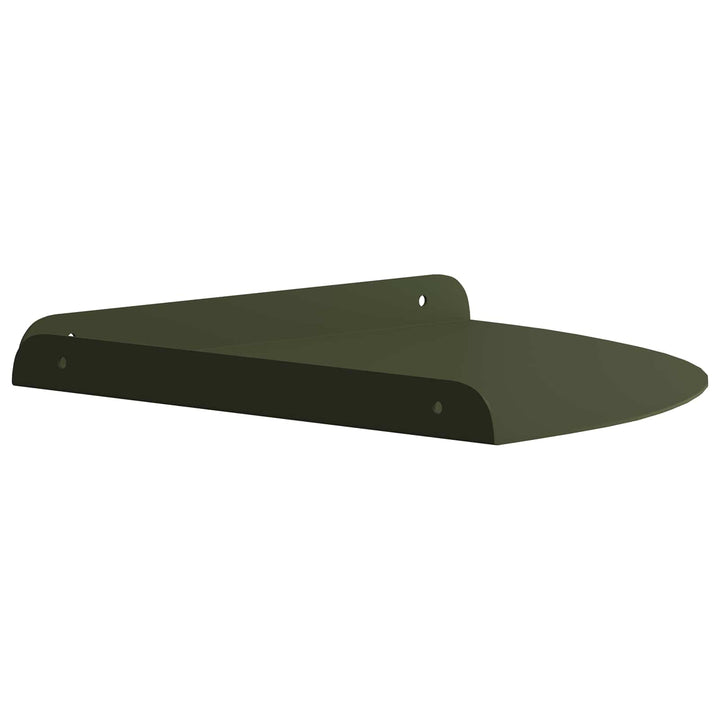 Svævende hylde med hylde 2 pcs Oliven grøn 24 x 24 x 2 cm