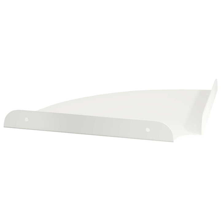 Svævende hylde med hylde 4 pcs Hvid 24 x 24 x 2 cm