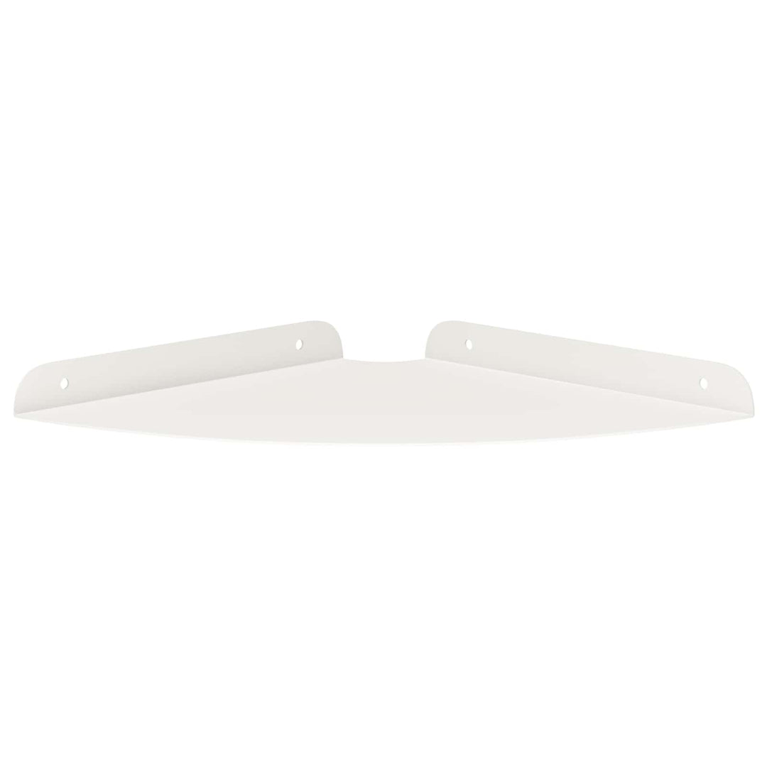 Svævende hylde med hylde 4 pcs Hvid 24 x 24 x 2 cm