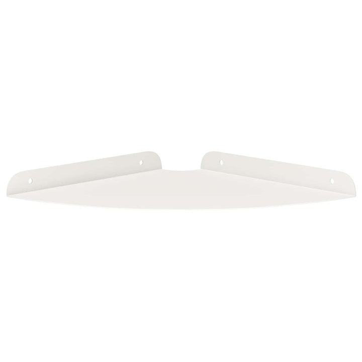 Svævende hylde med hylde 4 pcs Hvid 24 x 24 x 2 cm