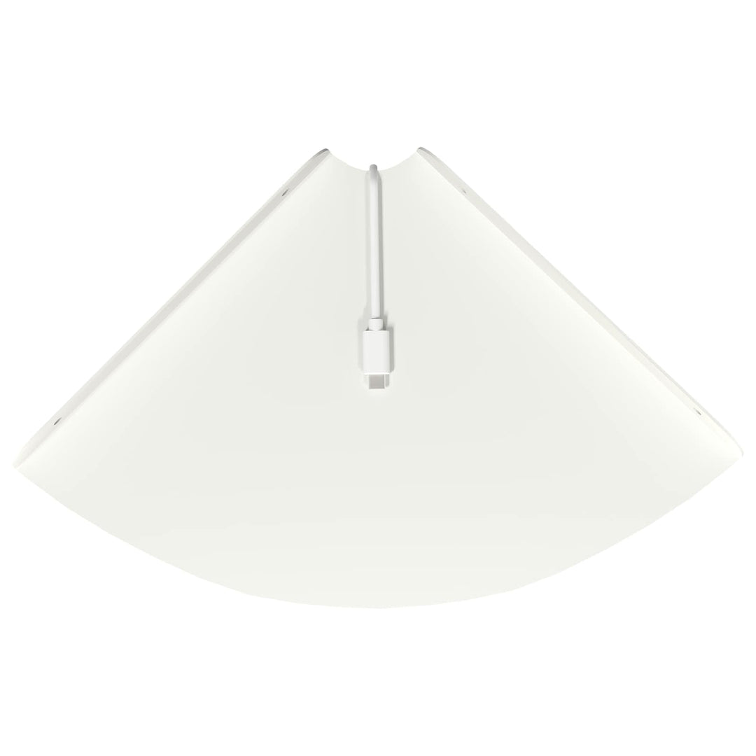 Svævende hylde med hylde 4 pcs Hvid 24 x 24 x 2 cm