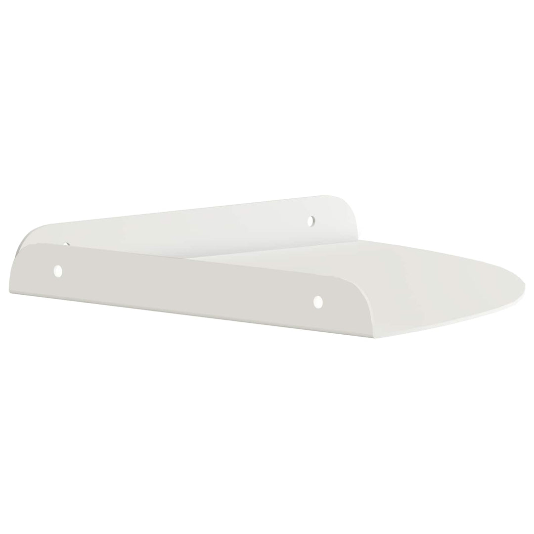 Svævende hylde med hylde 4 pcs Hvid 24 x 24 x 2 cm