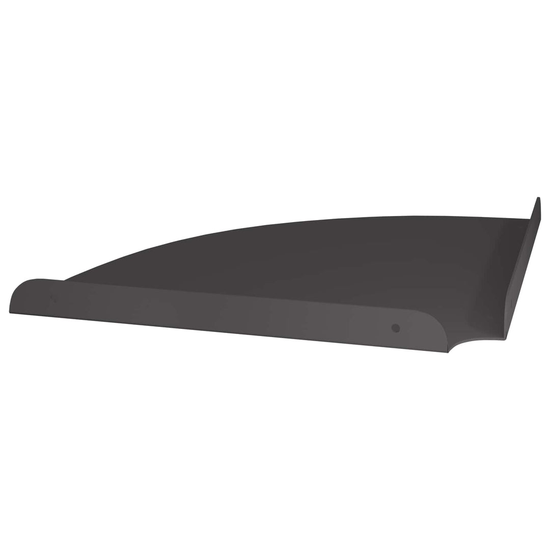 Hjørne Flydende Hylde med hylde 2 pcs Sort 30 x 30 x 2 cm
