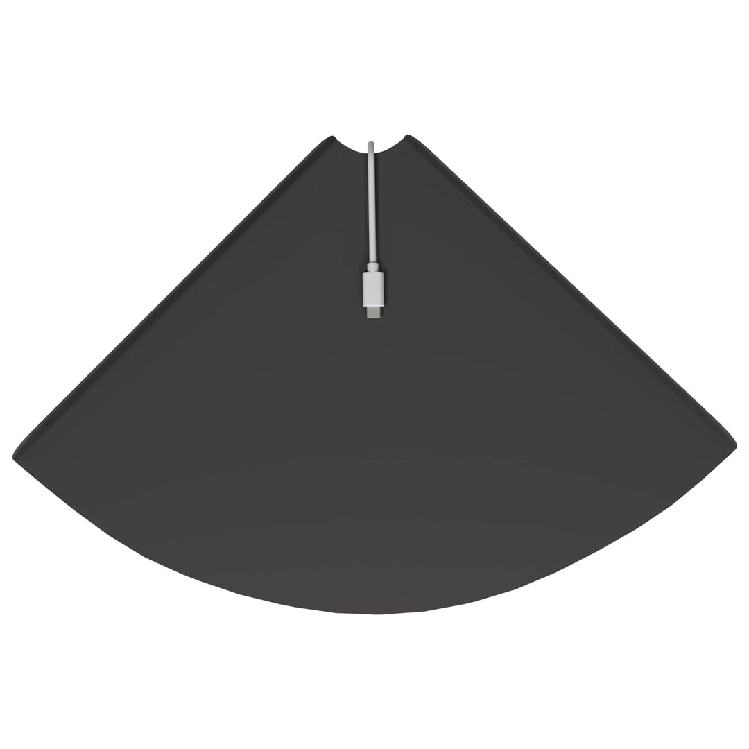 Hjørne Flydende Hylde med hylde 2 pcs Sort 30 x 30 x 2 cm