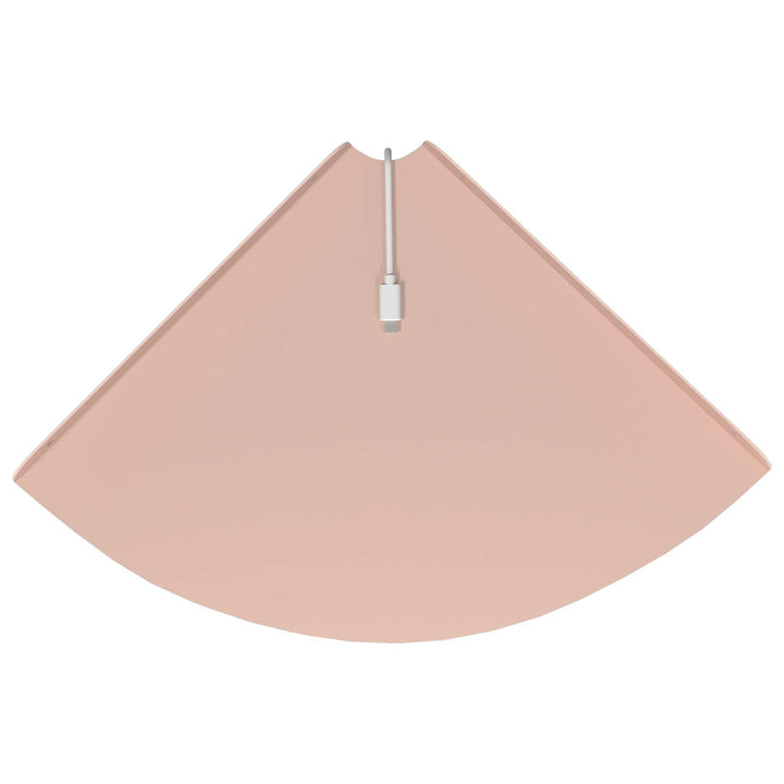 Svævende hylde med hylde 2 pcs Lyserød 30 x 30 x 2 cm