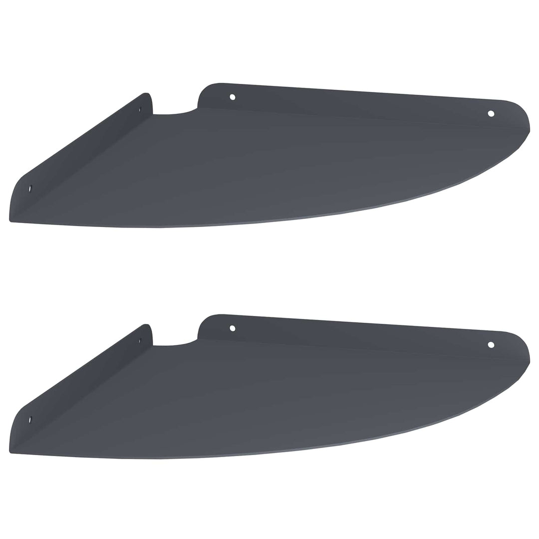 Svævende hylde med hylde 2 pcs Antracit 30 x 30 x 2 cm