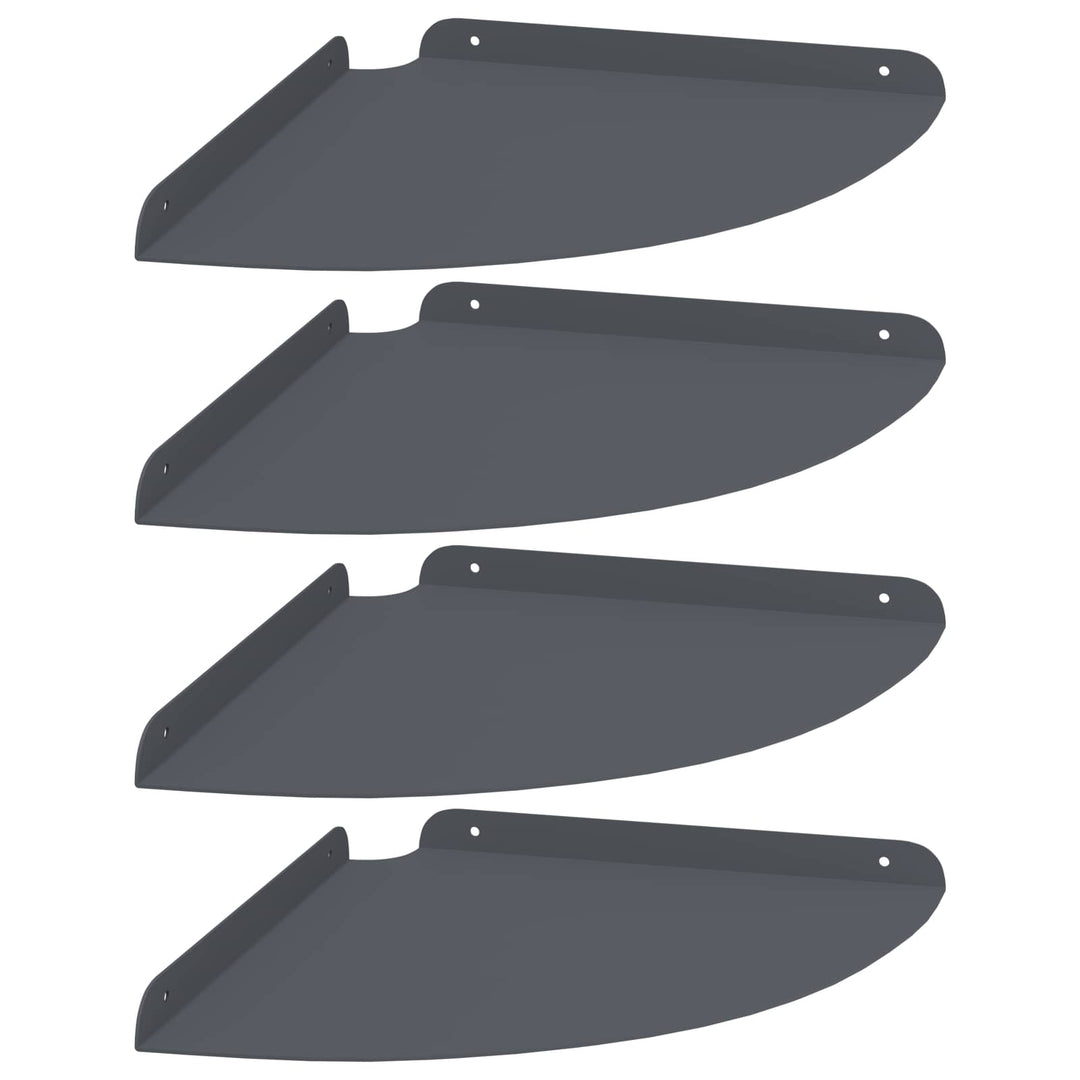 Svævende hylde med hylde 4 pcs Antracit 30 x 30 x 2 cm