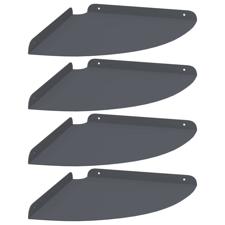 Svævende hylde med hylde 4 pcs Antracit 30 x 30 x 2 cm