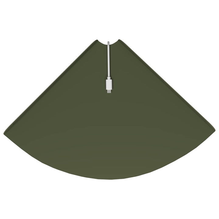 Svævende hylde med hylde 2 pcs Oliven grøn 30 x 30 x 2 cm