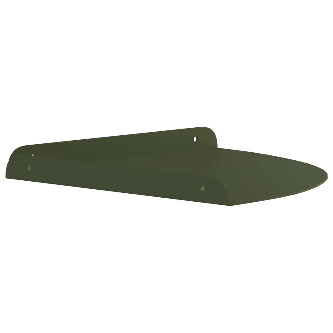 Svævende hylde med hylde 4 pcs Olivengrøn 30 x 30 x 2 cm