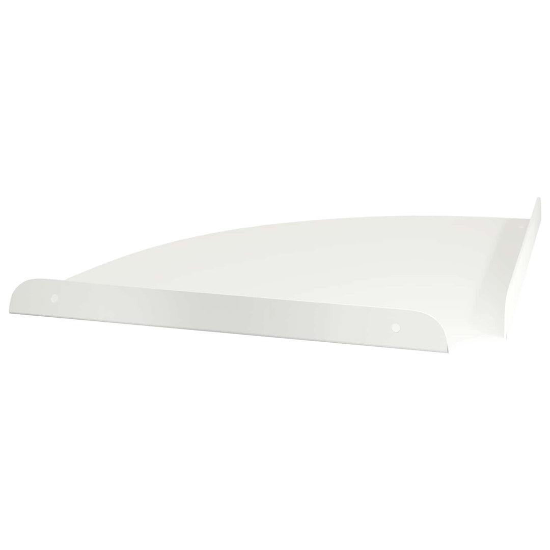 Svævende hylde med hylde 2 pcs Hvid 30 x 30 x 2 cm