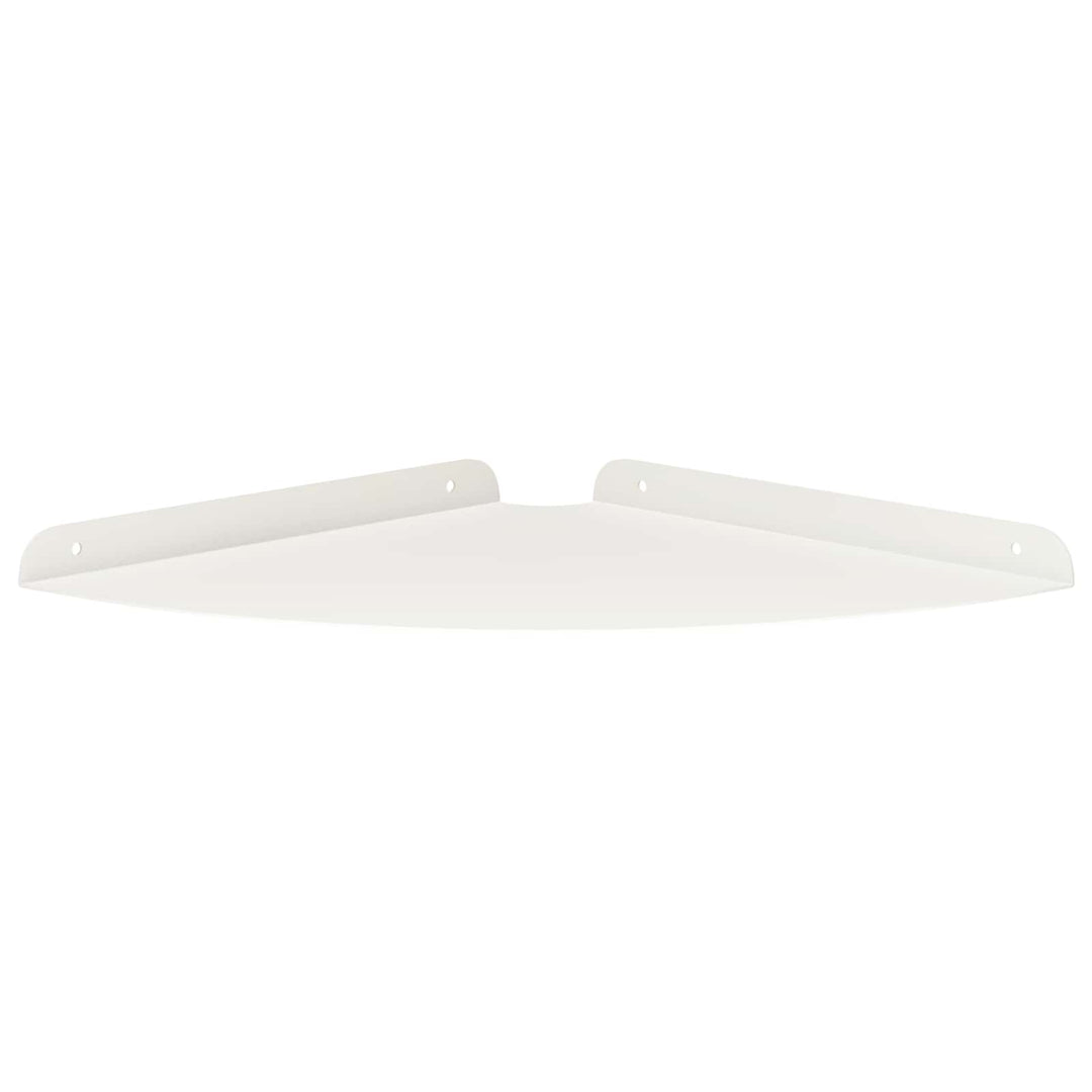 Svævende hylde med hylde 2 pcs Hvid 30 x 30 x 2 cm