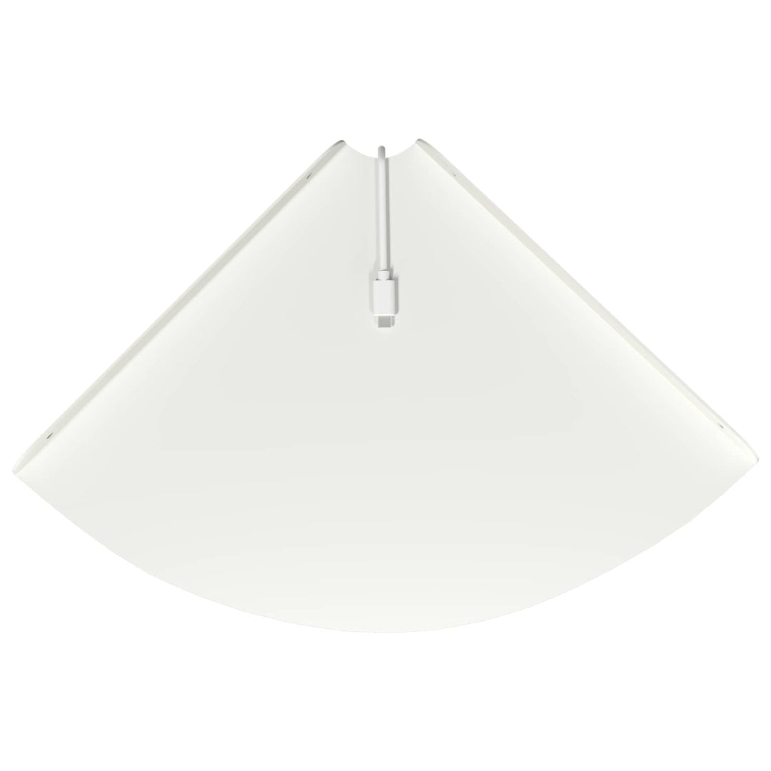 Svævende hylde med hylde 2 pcs Hvid 30 x 30 x 2 cm
