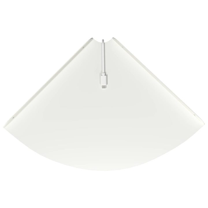 Svævende hylde med hylde 2 pcs Hvid 30 x 30 x 2 cm