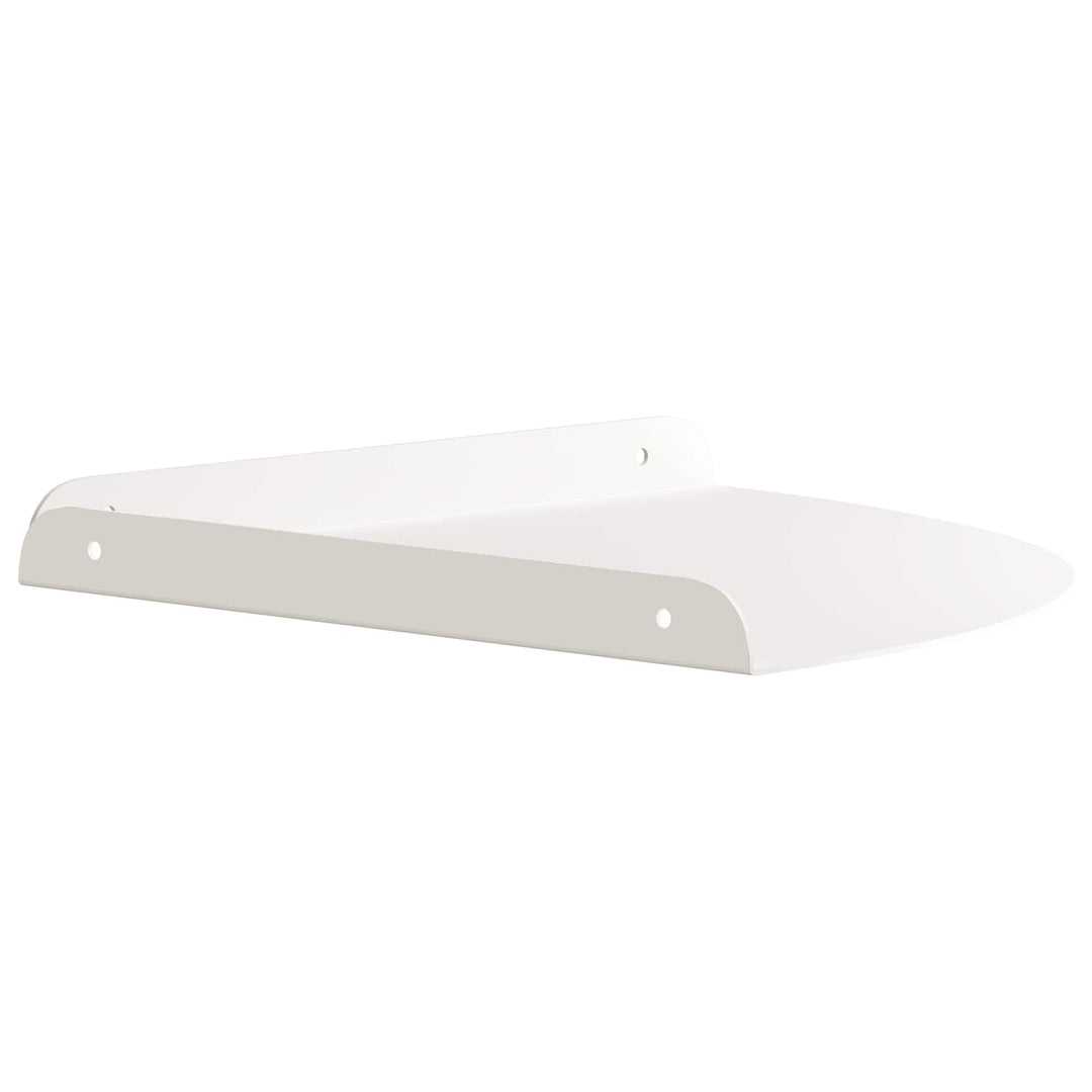 Svævende hylde med hylde 2 pcs Hvid 30 x 30 x 2 cm