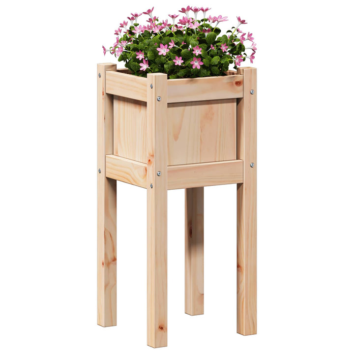 Have Blomsterkrukke Natur 31 x 31 x 70 cm Massiv fyrretræ