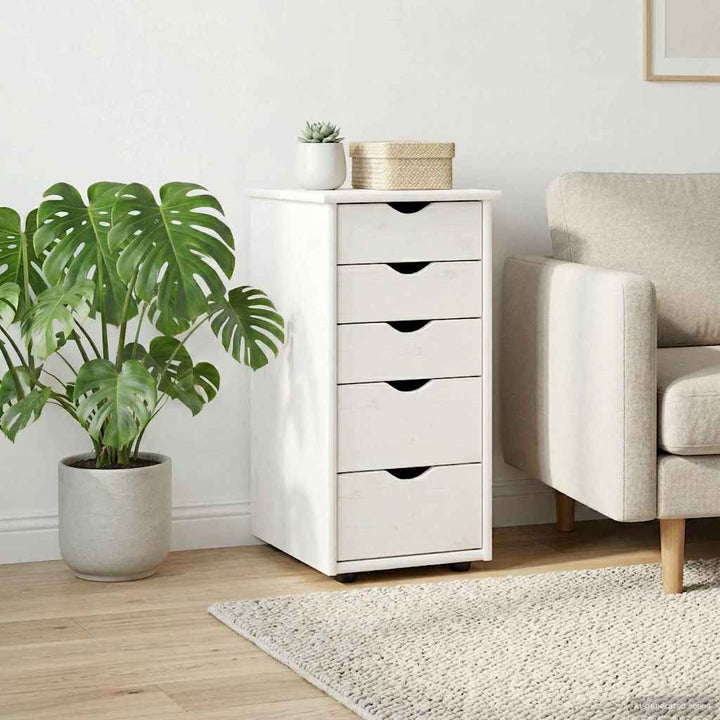 Kabinet Hvid 34 x 39 x 61,5 cm Massivt fyrretræ