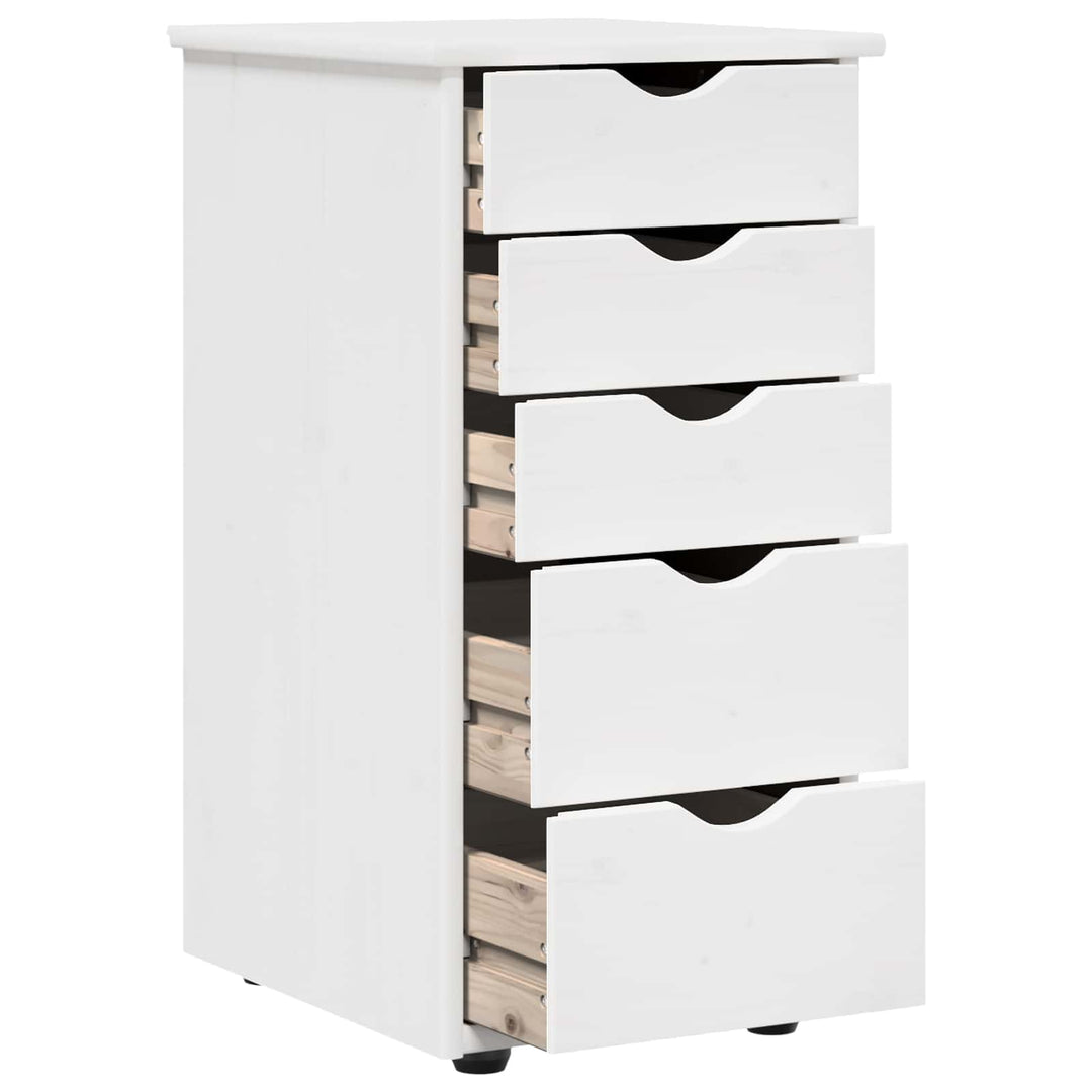 Kabinet Hvid 34 x 39 x 61,5 cm Massivt fyrretræ