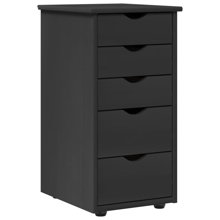 Kabinet Grå 34 x 39 x 61,5 cm Massivt fyrretræ