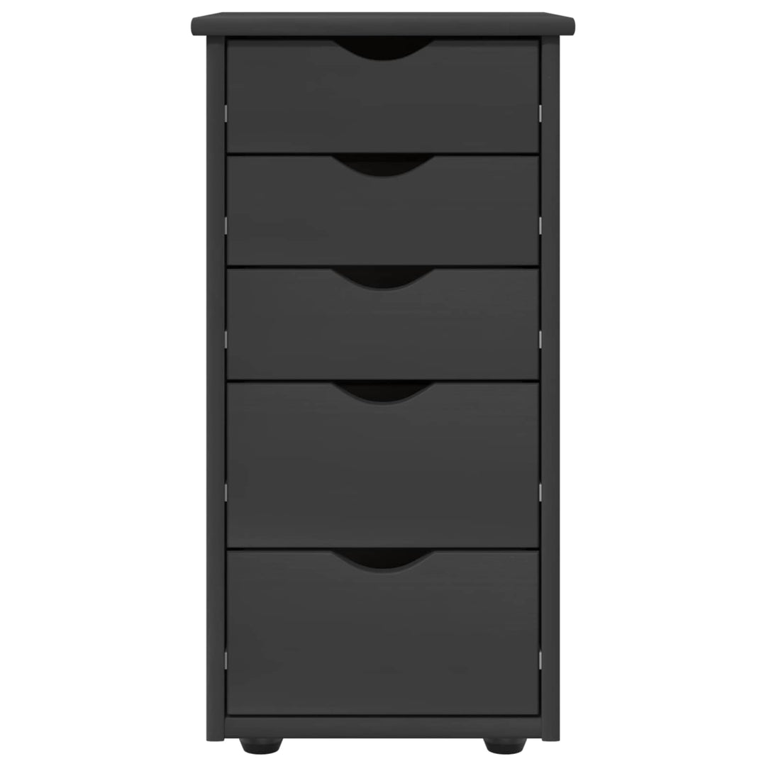 Kabinet Grå 34 x 39 x 61,5 cm Massivt fyrretræ