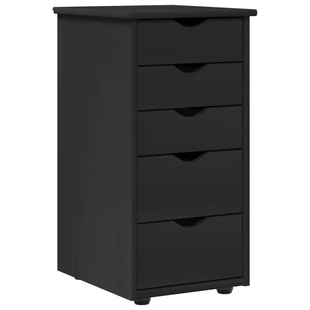 Kabinet Sort 34 x 39 x 61,5 cm Massivt fyrretræ