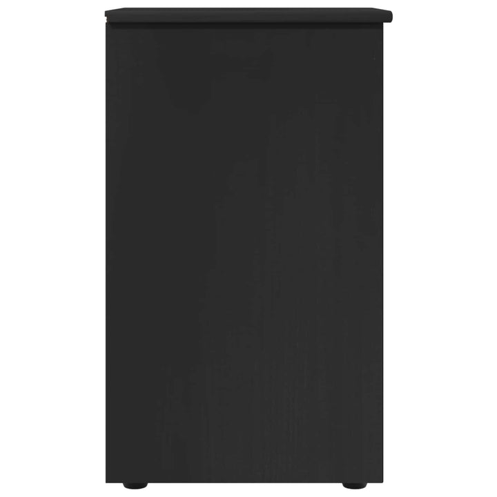 Kabinet Sort 34 x 39 x 61,5 cm Massivt fyrretræ