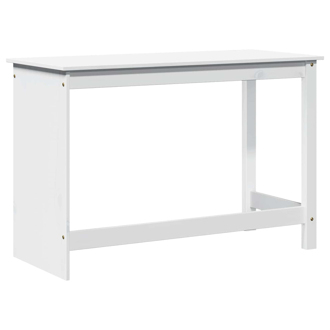 Bord Hvid 112 x 50 x 75 cm Massivt fyrretræ