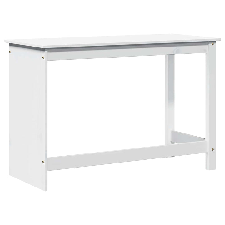 Bord Hvid 112 x 50 x 75 cm Massivt fyrretræ