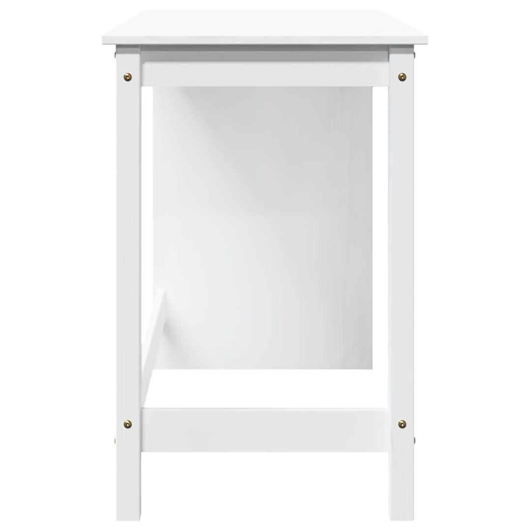 Bord Hvid 112 x 50 x 75 cm Massivt fyrretræ