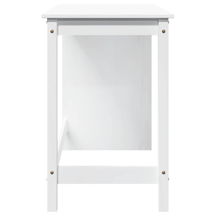 Bord Hvid 112 x 50 x 75 cm Massivt fyrretræ