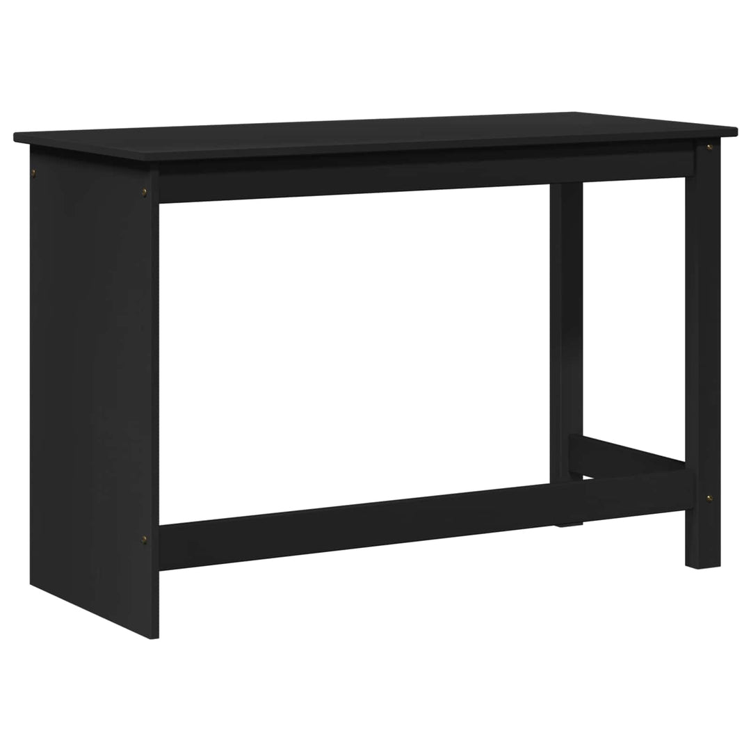 Bord Sort 112 x 50 x 75 cm Massivt fyrretræ