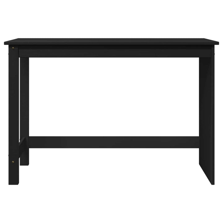 Bord Sort 112 x 50 x 75 cm Massivt fyrretræ
