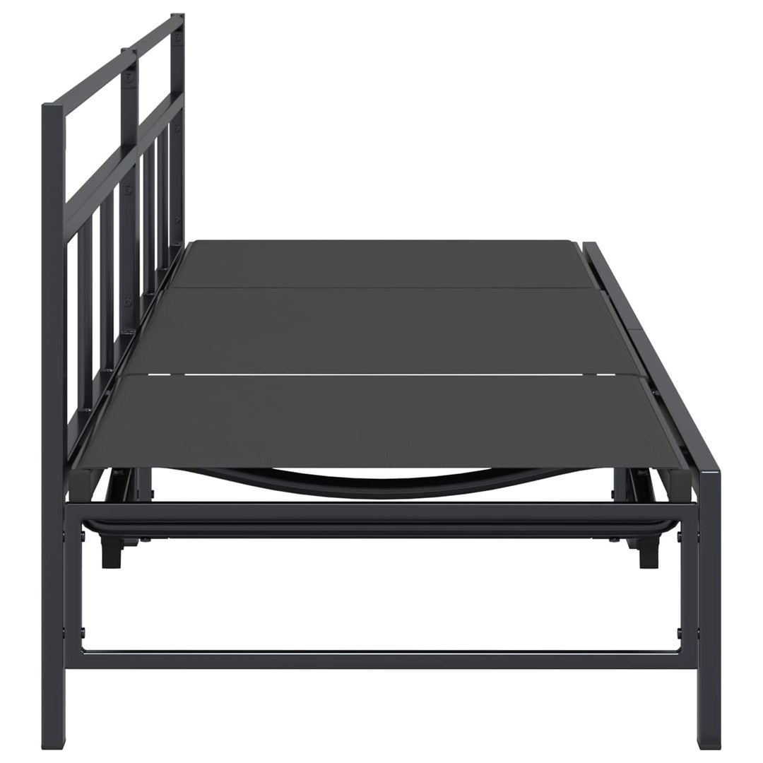 Solstol Sort 200 x 62 x 59,5 cm Textilene