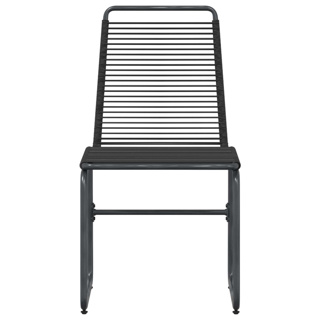 Havestole 2 stk. Sort Rattan