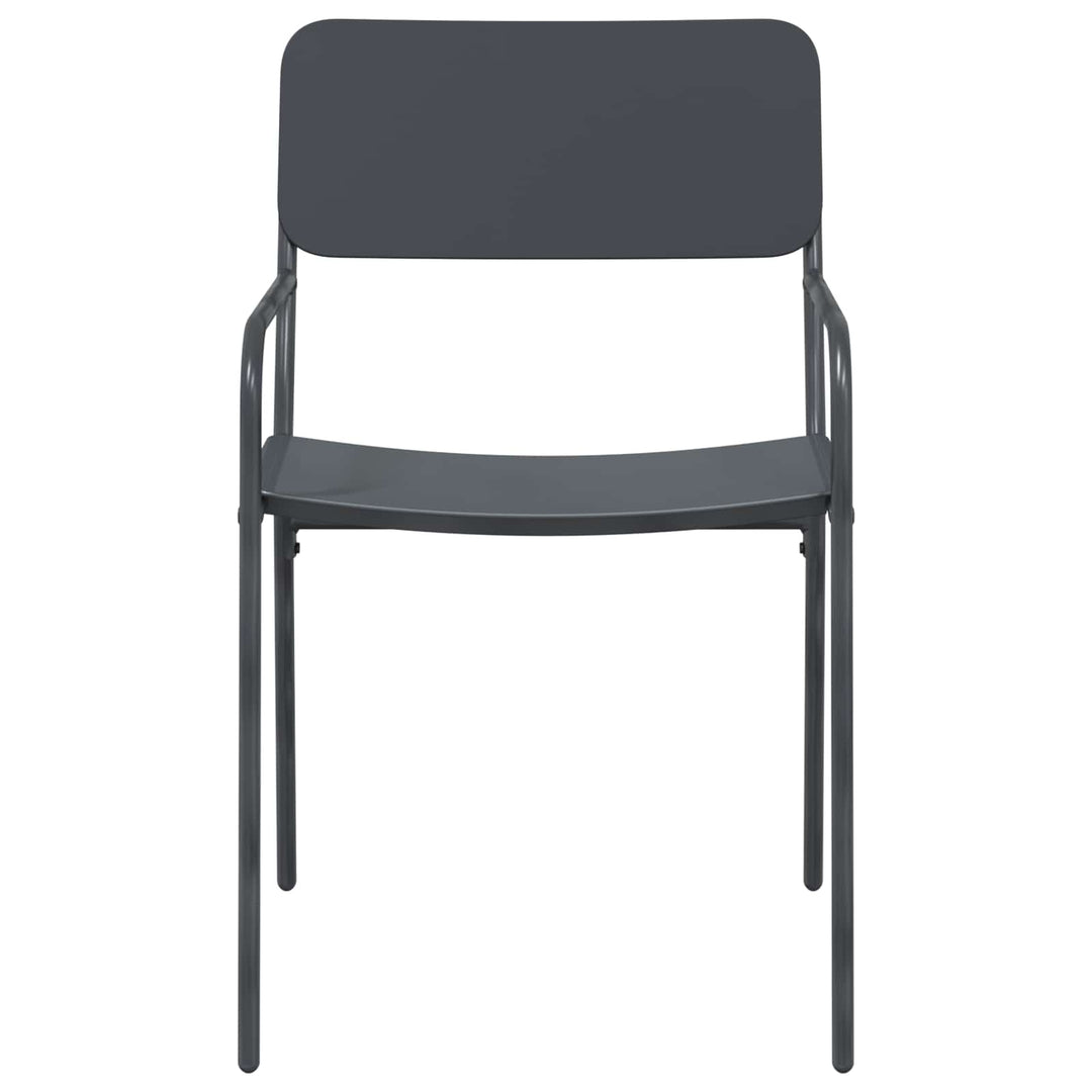 Havestole 2 pcs Antracit 51 x 55 x 81 cm Stål