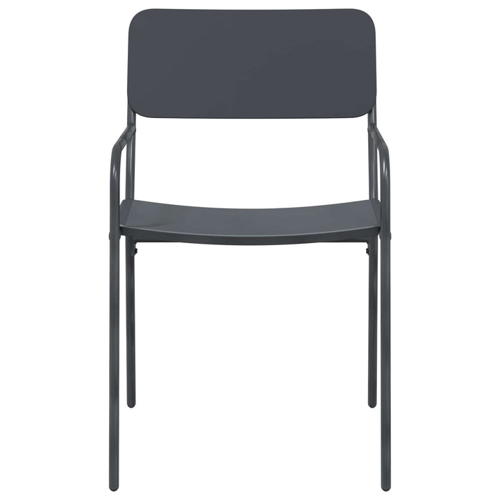 Havestole 2 pcs Antracit 51 x 55 x 81 cm Stål