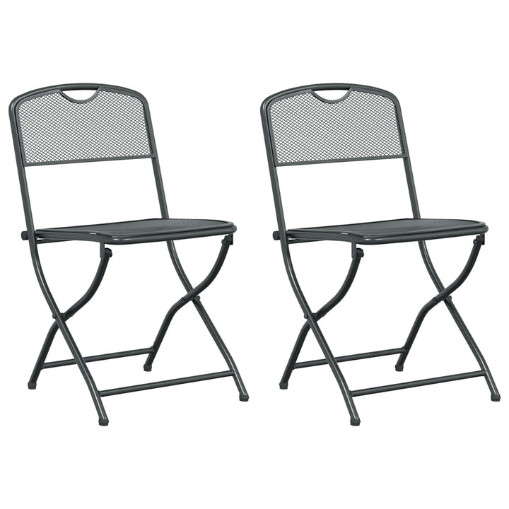 Havestole 2 pcs Antracit 52,5 x 46 x 82 cm Jern