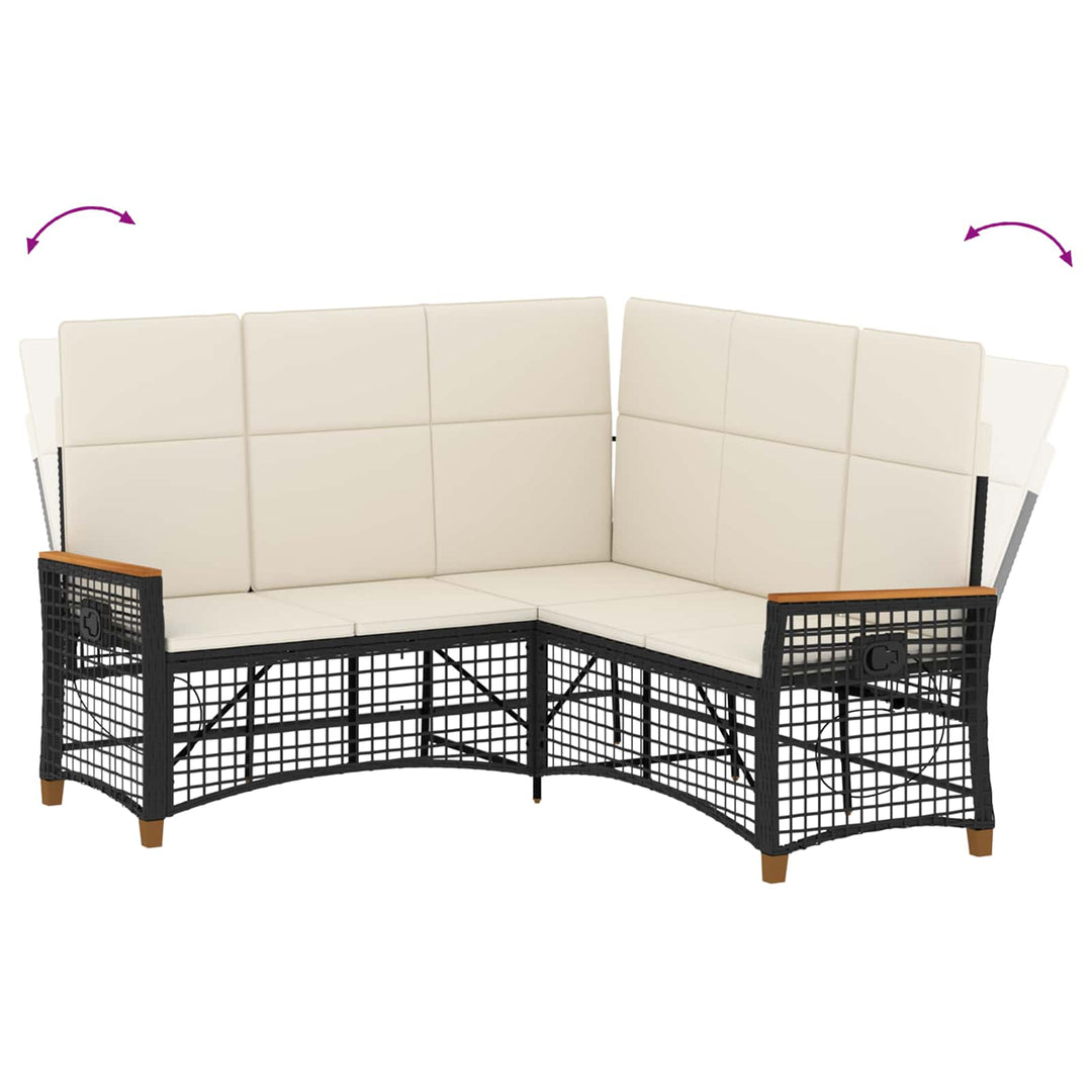 Havemøbel-set med reclining sofa 5-Antal sæder