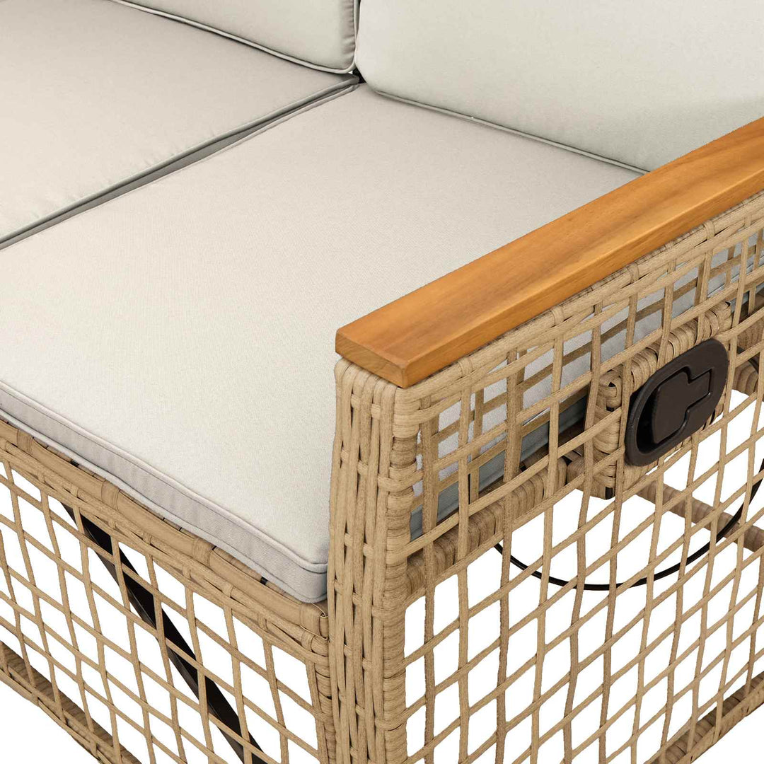 Havemøbel-set med reclining sofa 5-Antal sæder