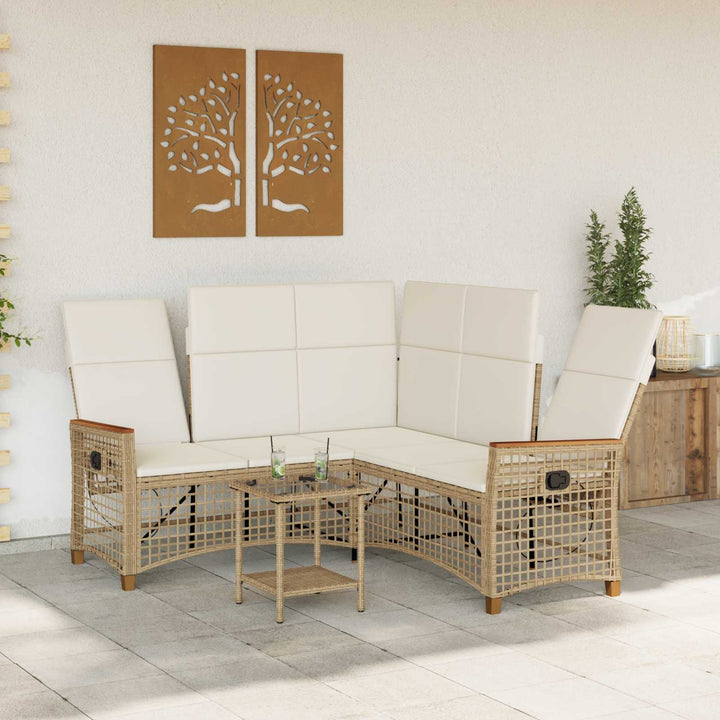 Havemøbel-set med reclining sofa 5-Antal sæder