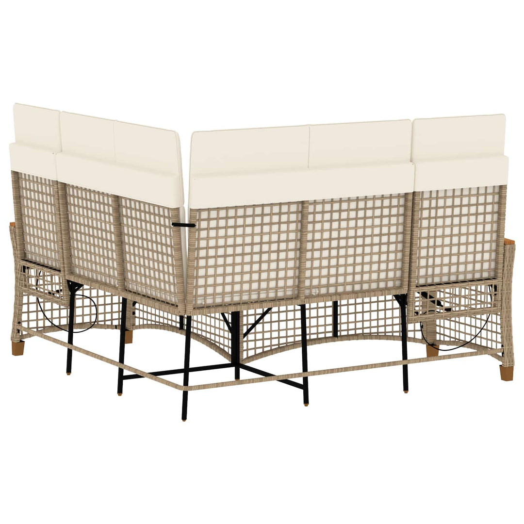 Havemøbel-set med reclining sofa 5-Antal sæder
