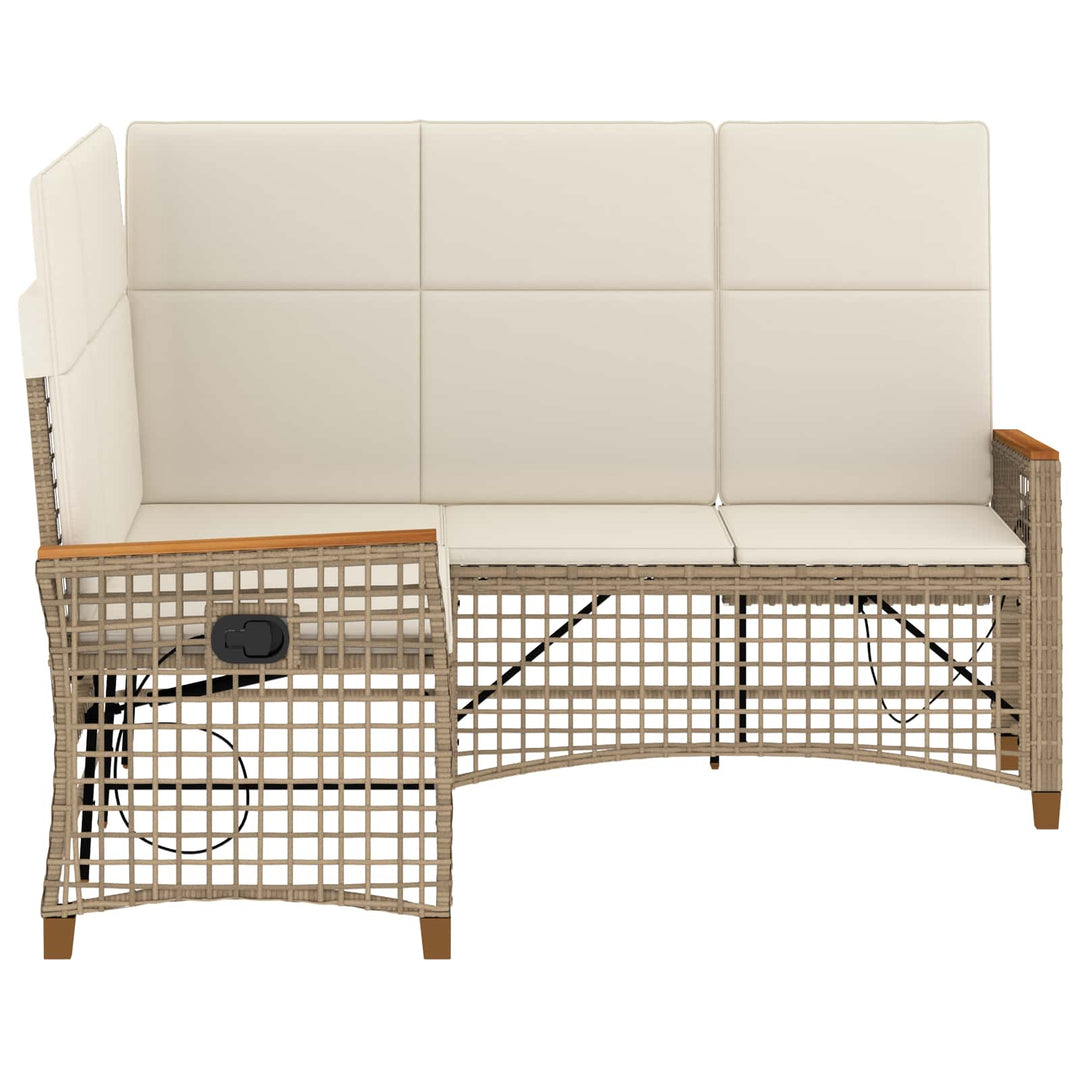 Havemøbel-set med reclining sofa 5-Antal sæder