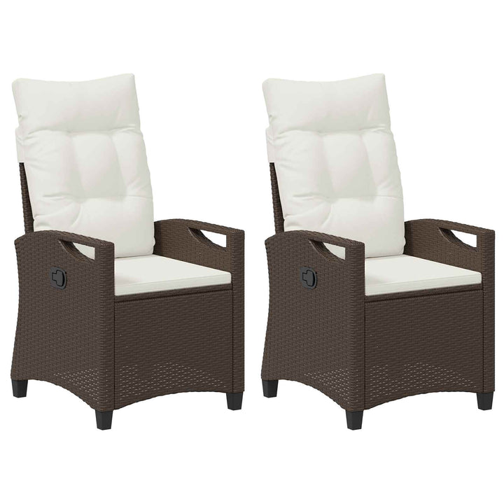Have Stol 2 pcs Brun og Creme 56 x 60 x 112 cm