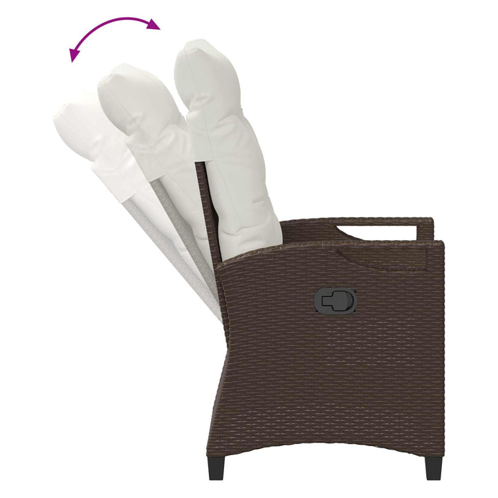 Have Stol 2 pcs Brun og Creme 56 x 60 x 112 cm