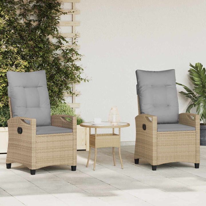 Have Stol 2 pcs Beige og lys grå 56 x 60 x 112 cm