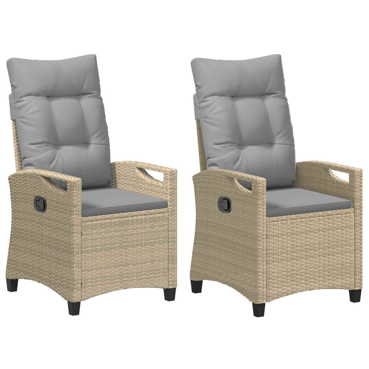 Have Stol 2 pcs Beige og lys grå 56 x 60 x 112 cm