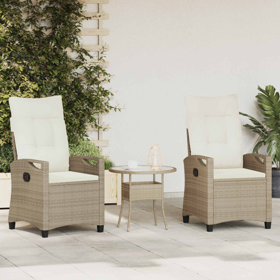 Have Stol 2 pcs Beige og creme 56 x 60 x 112 cm