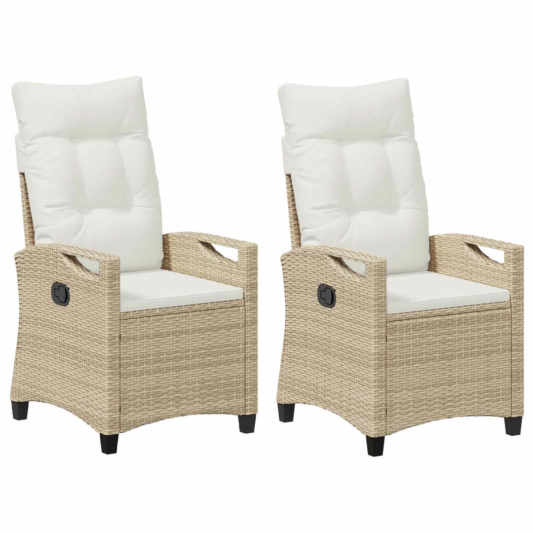 Have Stol 2 pcs Beige og creme 56 x 60 x 112 cm