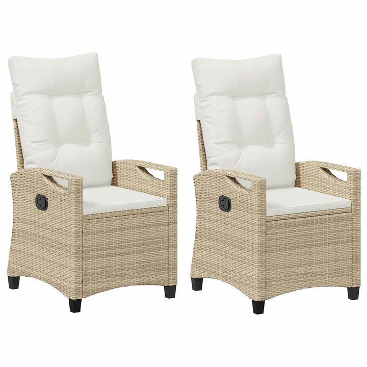 Have Stol 2 pcs Beige og creme 56 x 60 x 112 cm