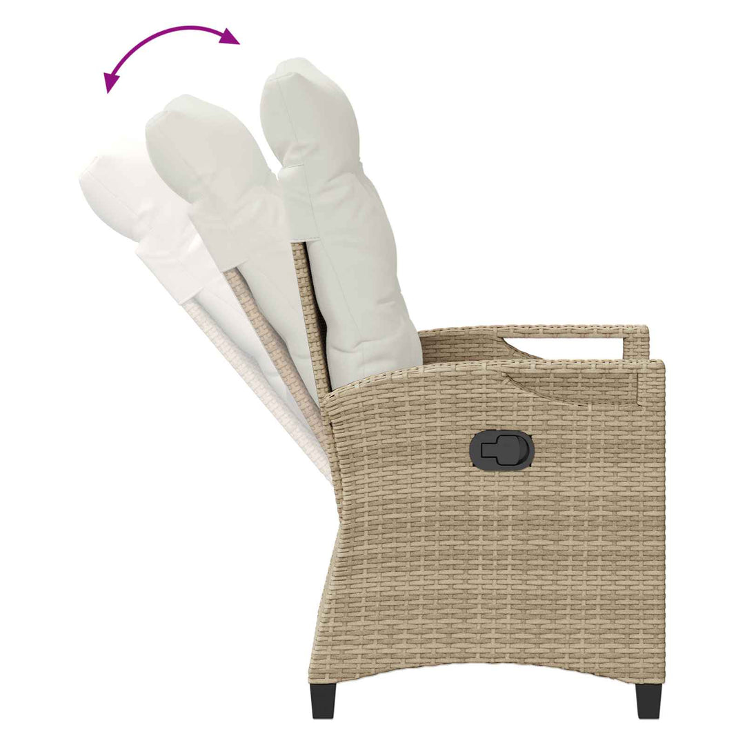 Have Stol 2 pcs Beige og creme 56 x 60 x 112 cm